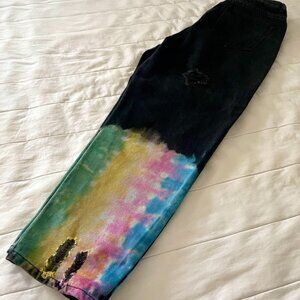 🗣️ Free Speech Jeanies – Bold Striped Revival (30" Waist)